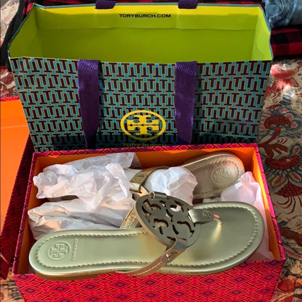 Authentic Tory Burch Miller Sandals SZ 9